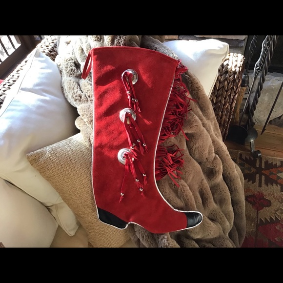 Other - NWT Suede Christmas 🎄 Stocking